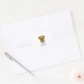 Halloween Sugar Skull Bulldog Gift Hart Sticker (Envelop)