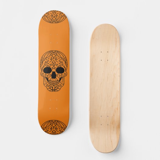 Halloween Sugar Skull Skateboard (Voorkant)