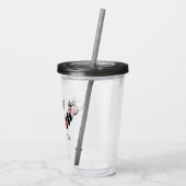 Halloween Suiker Schedel Half Script Monogram Acryl Drinkbeker (Achterkant)