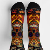 Halloween, Suiker Schedel Pompoen Feest, Calavera Sokken (Top)
