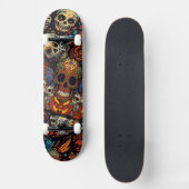 Halloween, Suiker Schedel Pompoen Feest  Persoonlijk Skateboard (Voorkant)