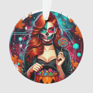 Halloween Suiker Schedel Snoep Meisje Acryl Orname Ornament