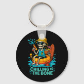 Halloween Summer Chilling to the Bone Skeleton Flo Sleutelhanger (Voorkant)