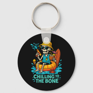 Halloween Summer Chilling to the Bone Skeleton Flo Sleutelhanger