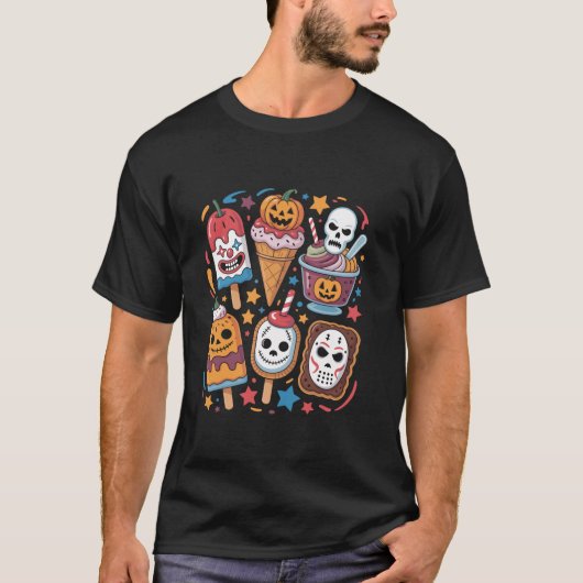 Halloween Summer Popsicle Halloween Ice Cream Summ T-shirt (Voorkant)