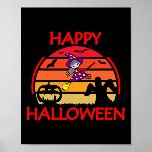 Halloween Sunset Poster (Voorkant)
