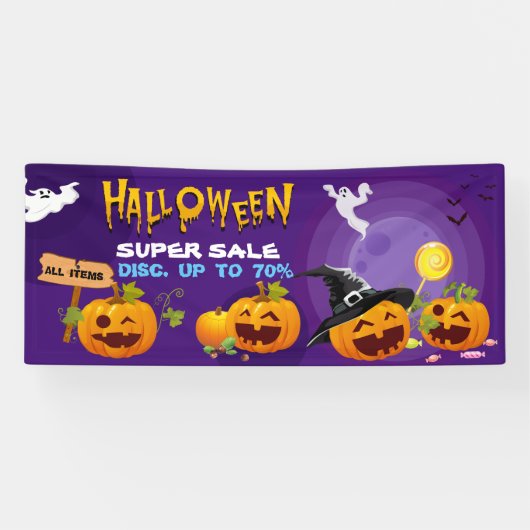 Halloween Super Sale Promotion Banner (Horizontaal)