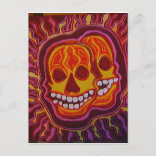 Halloween Super Skulls Briefkaart (Voorkant)