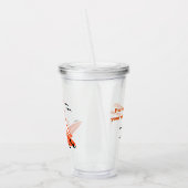 Halloween Surfer Ghost zwart Acryl Drinkbeker (Links)