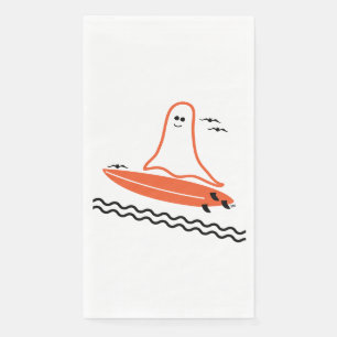 Halloween Surfer Ghost zwart Servet