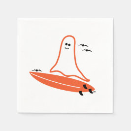 Halloween Surfer Ghost zwart Servet