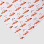 Halloween Surfer Ghost zwart Tissuepapier (Detail)