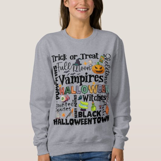 Halloween Sweatshirt 01 para Catrachas (Voorkant)
