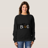 Halloween Sweatshirts – "BOO" Unieke Print Trui (Voorkant volledig)