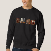 Halloween Sweatshirts voor Unisex Ghost Friends Trui (Voorkant)