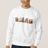 Halloween Sweatshirts voor Unisex Ghost Friends Trui (Voorkant)