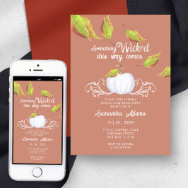 Halloween Sweet 16 Verjaardagsfeestje Terracotta Kaart