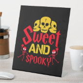 Halloween.Sweet and Spooky Reclamebord Met Voetstuk (Insitu)