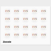 Halloween Sweet en Spooky Ghost Adresetiketten Ronde Sticker (Vel)