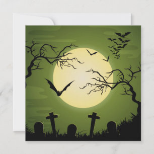 Halloween Sweet Sixteen Slijmerige Groene Zwarte V Kaart
