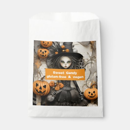 Halloween Sweet Snoep glutenvrij & veganistisch Bedankzakje (Voorkant)