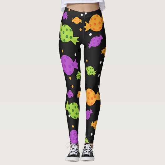 Halloween Sweet Snoep Leggings (Voorkant)