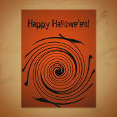 Halloween Swirl Briefkaart