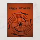 Halloween Swirl Briefkaart (Voorkant)