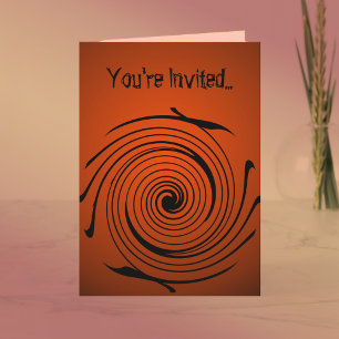 Halloween Swirl Party uitnodiging