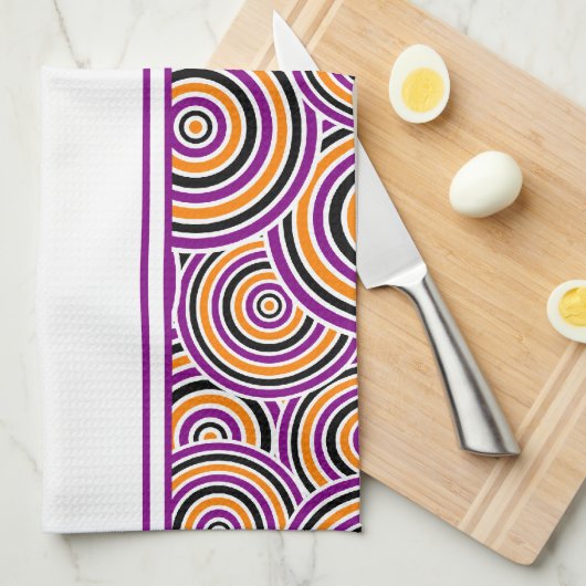 Halloween Swirls Theedoek (Quarter Fold)