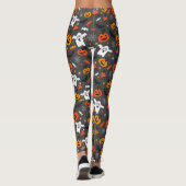 Halloween-symbolen naadloos patroon leggings (Achterkant)