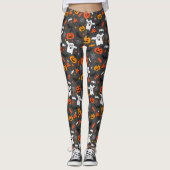 Halloween-symbolen naadloos patroon leggings (Voorkant)
