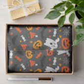 Halloween Symbols Cool Halloween Patroon Tissuepapier (Geschenk)