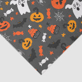 Halloween Symbols Cool Halloween Patroon Tissuepapier (Detail)