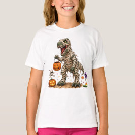 Halloween T Rex Mummie Kinderen T-shirt