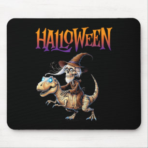 Halloween T-Rex Skeleton Ride Muismat