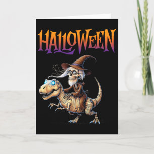 Halloween T-rex skeletrit  Kaart