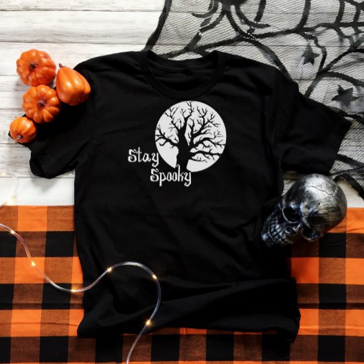 Halloween T-shirt - Blijf woordelijk: Creepy tree,
