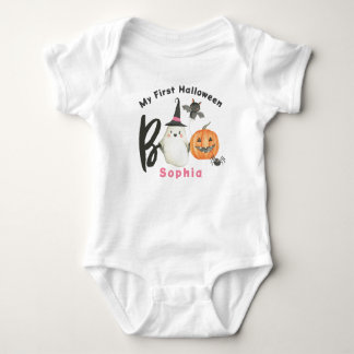 Halloween T-shirt-Boo-Spooky-First Halloween Romper