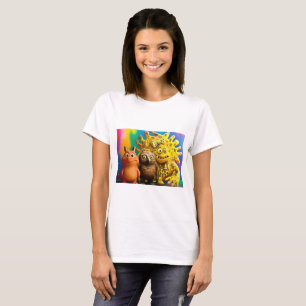 Halloween T-Shirt – Creepy Schattige Monster Trio