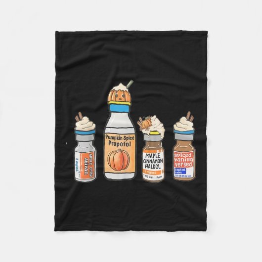 Halloween T-shirt CRNA PACU er d iCU Cricital Care Fleece Deken (Voorkant)