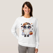 Halloween T-Shirt ,Cute Ghost Tee , Pumpkin Shirt (Voorkant volledig)