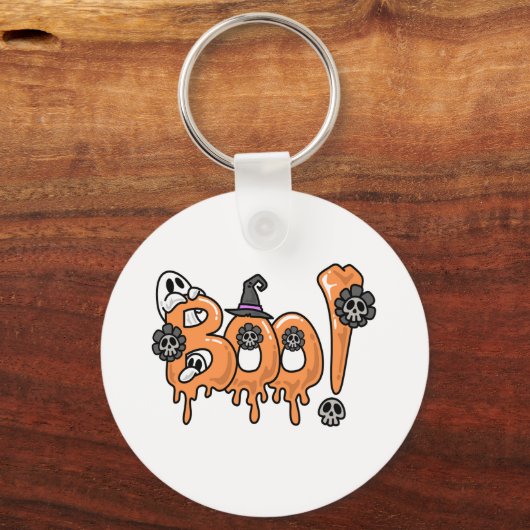 Halloween T-shirt Design, Halloween Graphic Design Sleutelhanger (Voorkant)