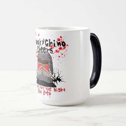 Halloween T shirt design Magische Mok (Voorkant rechts)