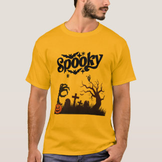 Halloween T-Shirt for Men –  Ghost & Scary design