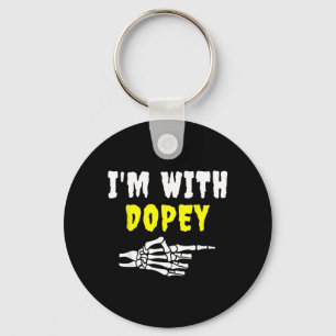 Halloween T-shirt Grappig Vintage Retro Ik Ben Met Sleutelhanger