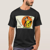 Halloween T-shirt. Halloween-kunst, heksen T-shirt (Voorkant)