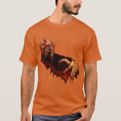 Halloween T-shirt Horror Zombie Undode Tee Shirt (Voorkant)