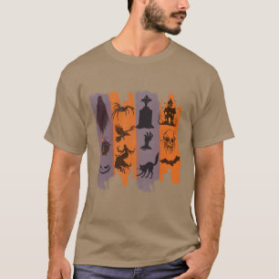 Halloween T-shirt – horroriconen collage