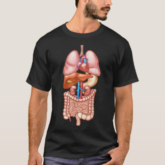 Halloween T Shirt Interne orgaandiagram Anatomie20
